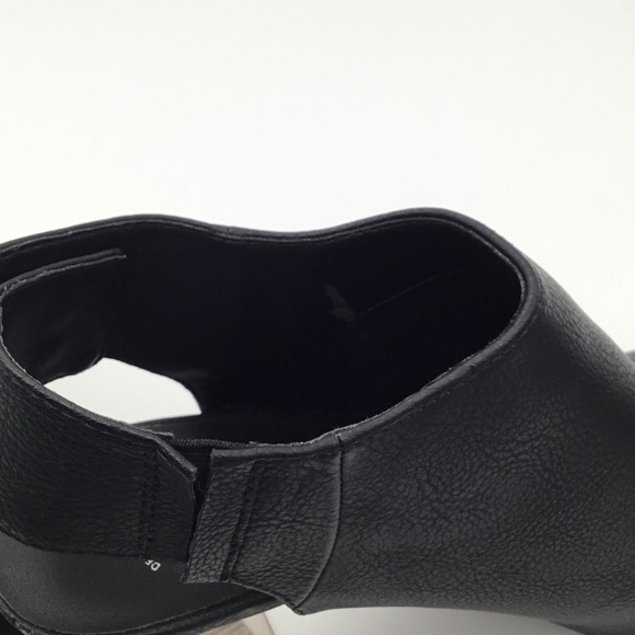 NWOB GAP Peep-Toe Booties Stack Block Heels - Picture 11 of 12